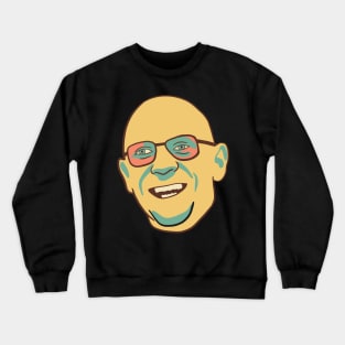 Foucault Minimal Portrait In Vintage Colors Crewneck Sweatshirt